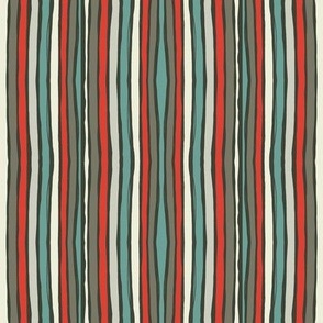 Primitive Stripes-Christmas Candy Stripe-Dave's Diner Palette