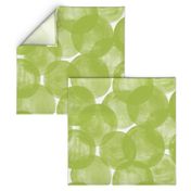 Huge Watercolor Dots M+M Lime by Friztin