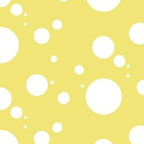 Swiss Cheese, White Dots on Yellow, Dairy Food