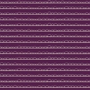  frilly stripe lavender/purple
