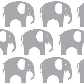 simple grey elephant