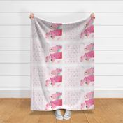 2018 Australian Galahs calendar tea towel / pink bird