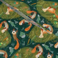 Pattern #74 - Playful otters by the river - SM