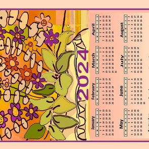 2024 NEW_BLOOMS_TEA_TOWEL AND WALLHANGING