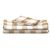 Three Inch Camel Brown and White Buffalo Check