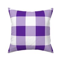 Three Inch Purple and White Buffalo Check