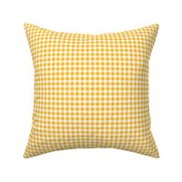 Quarter Inch Yellow Gold and White Gingham Check