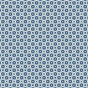 Talavera - Half Inch Blue Grid with Large Dots