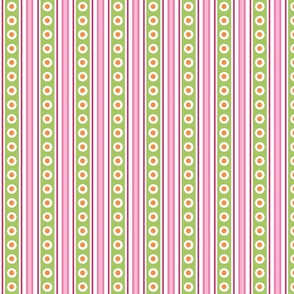 Soft Stripes with Pinks and Green