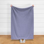 Half Inch Midnight Blue and White Gingham Check