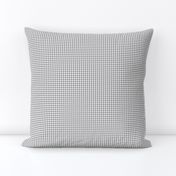 Eighth Inch Medium Gray and White Gingham Check