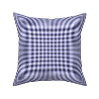 Eighth Inch Midnight Blue and White Gingham Check