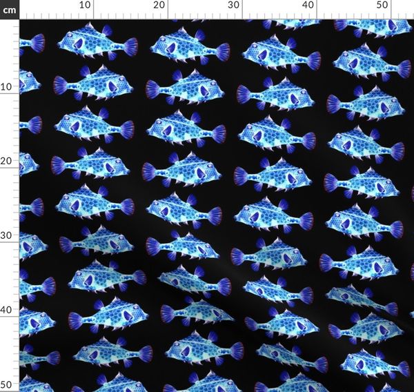 Funny Glowing Little Fish Phosphorescent Spoonflower