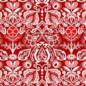 Arts and Crafts Bohemian Red