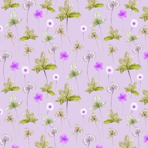 Meadow Pale, Purple on Lilac // standard