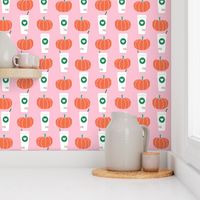 micro print pumpkin spice latte fabric