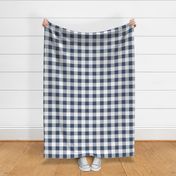 Two Inch Blue Jeans Blue and White Gingham Check