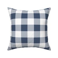 Two Inch Blue Jeans Blue and White Gingham Check
