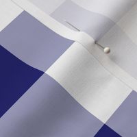 Two Inch Midnight Blue and White Gingham Check