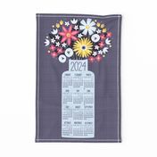 2024 Garden Joy in a Vase Tea Towel Calendar