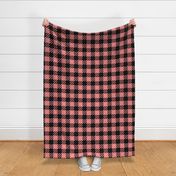 Coral plaid - wholecloth coordinates