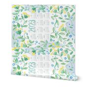 Sweet Watercolor Blooms 2023 Tea Towels_Vines