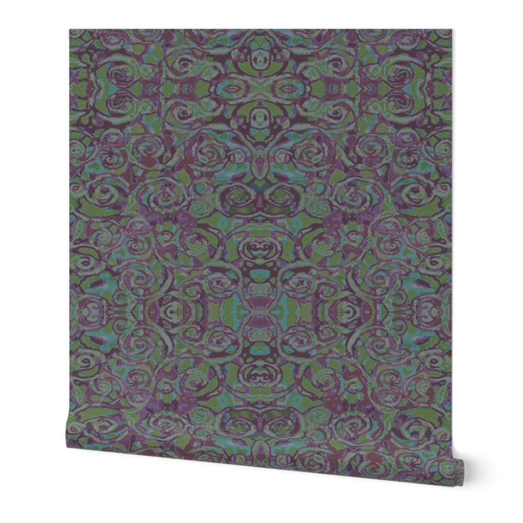 24" DYSTOPIA Abstract Damask Batik