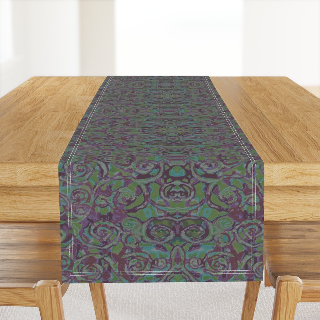 24" DYSTOPIA Abstract Damask Batik