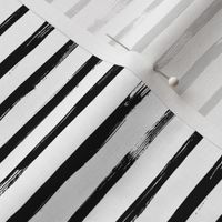 Black and White Stripes Watercolor