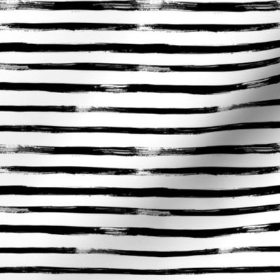 Black and White Stripes Watercolor