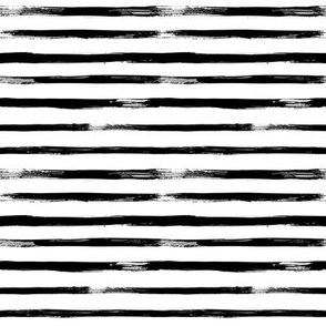 Black and White Stripes Watercolor