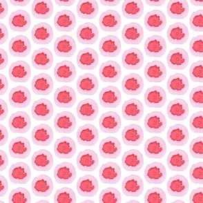 Light Pink Hot Pink Dots Spots Drops Spring _ Miss Chiff Designs