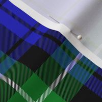 Granger tartan, blue/green, 6"