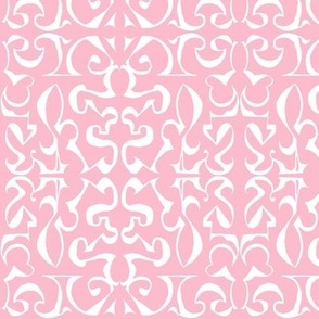 ARABESQUE Pink and White