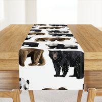 Bears Everywhere! Large Scale on White