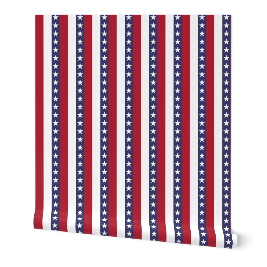 One Inch Vertical Stars and Stripes