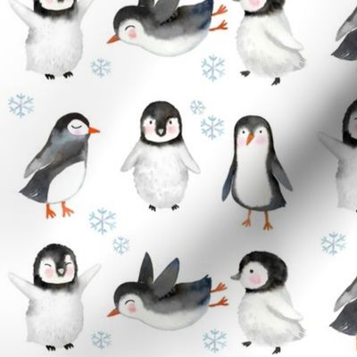 Winter Penguins // White