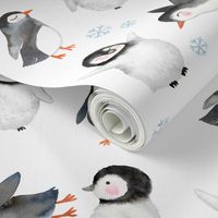 Winter Penguins // White