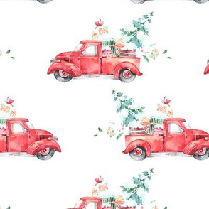 Christmas Vintage Truck and Presents