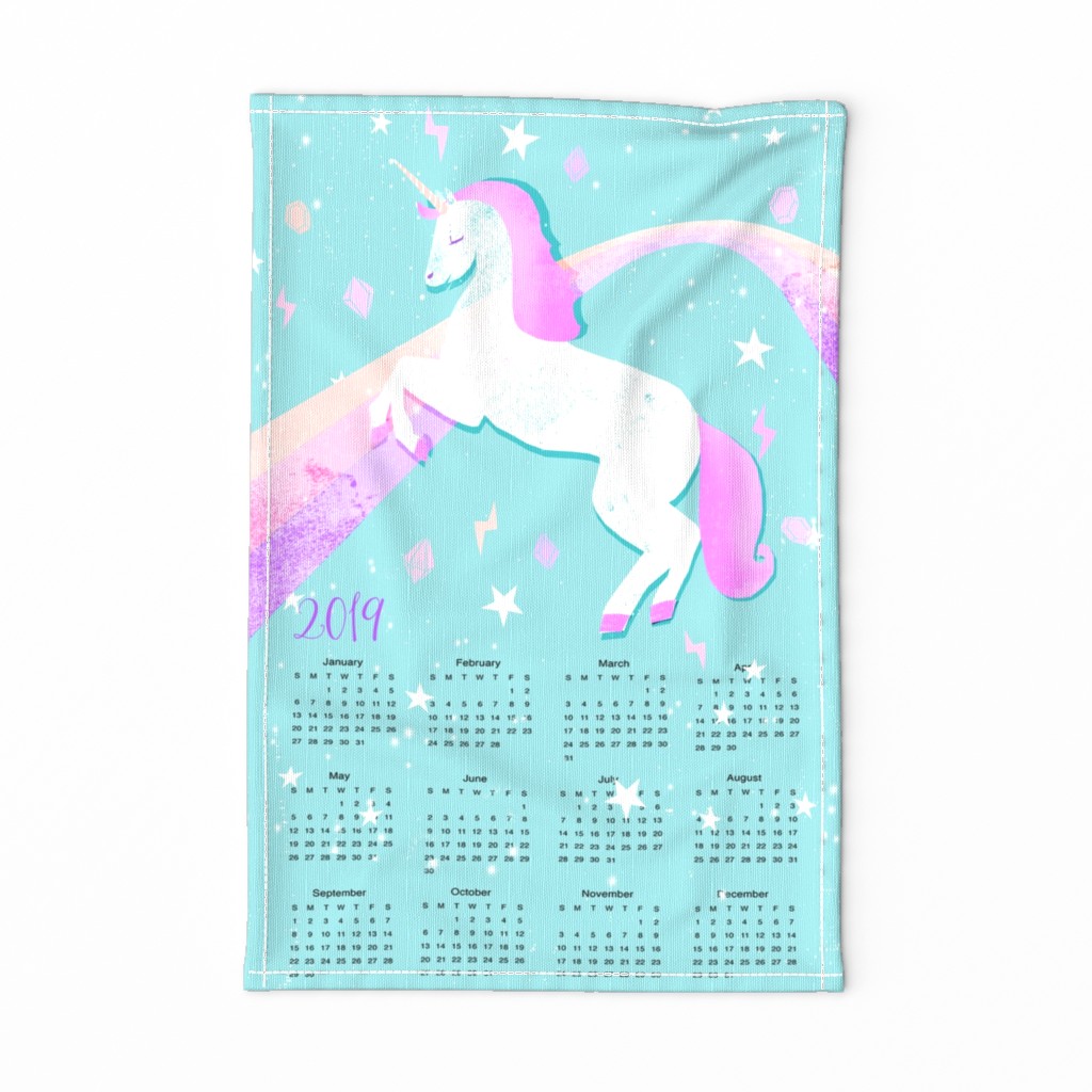 2018 unicorn calendar 