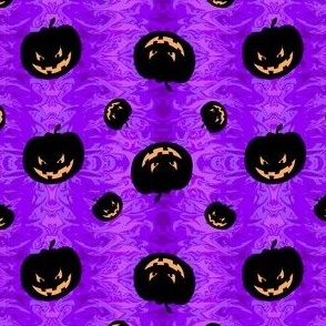 Rabid Halloween Pumpkin Purple