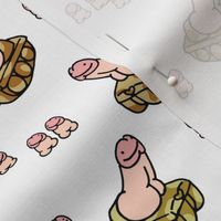 Penis Tank Tiny Dicks Sex War - camouflage on white