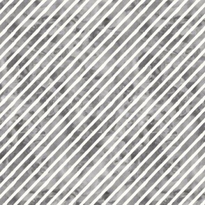 (small scale) diagonal grey watercolor stripes
