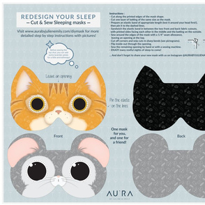 Cat and Mouse Sleep Mask 