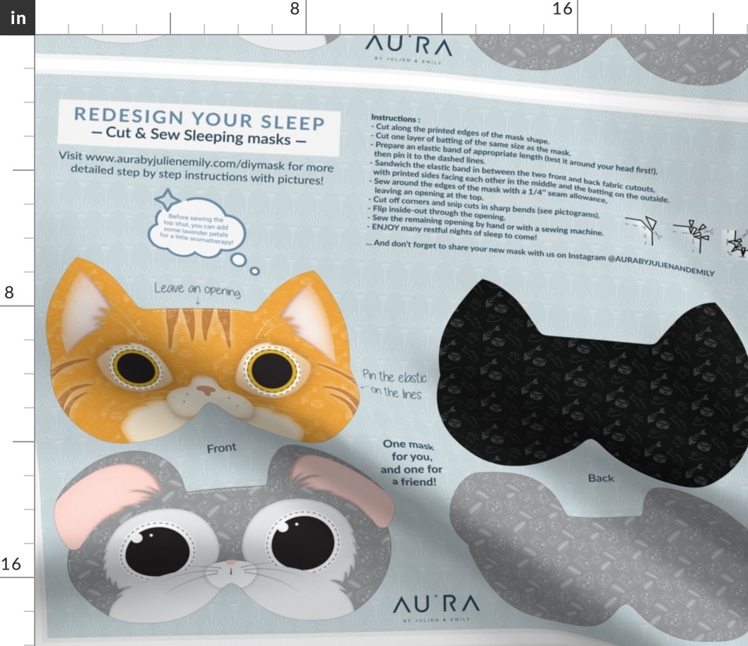 Cat and Mouse Sleep Mask 