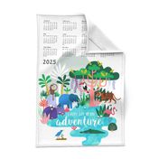 Jungle Adventure Tea Towel Calendar 2024