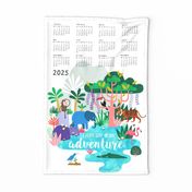 Jungle Adventure Tea Towel Calendar 2024