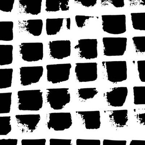Abstract Brush strokes in black and white