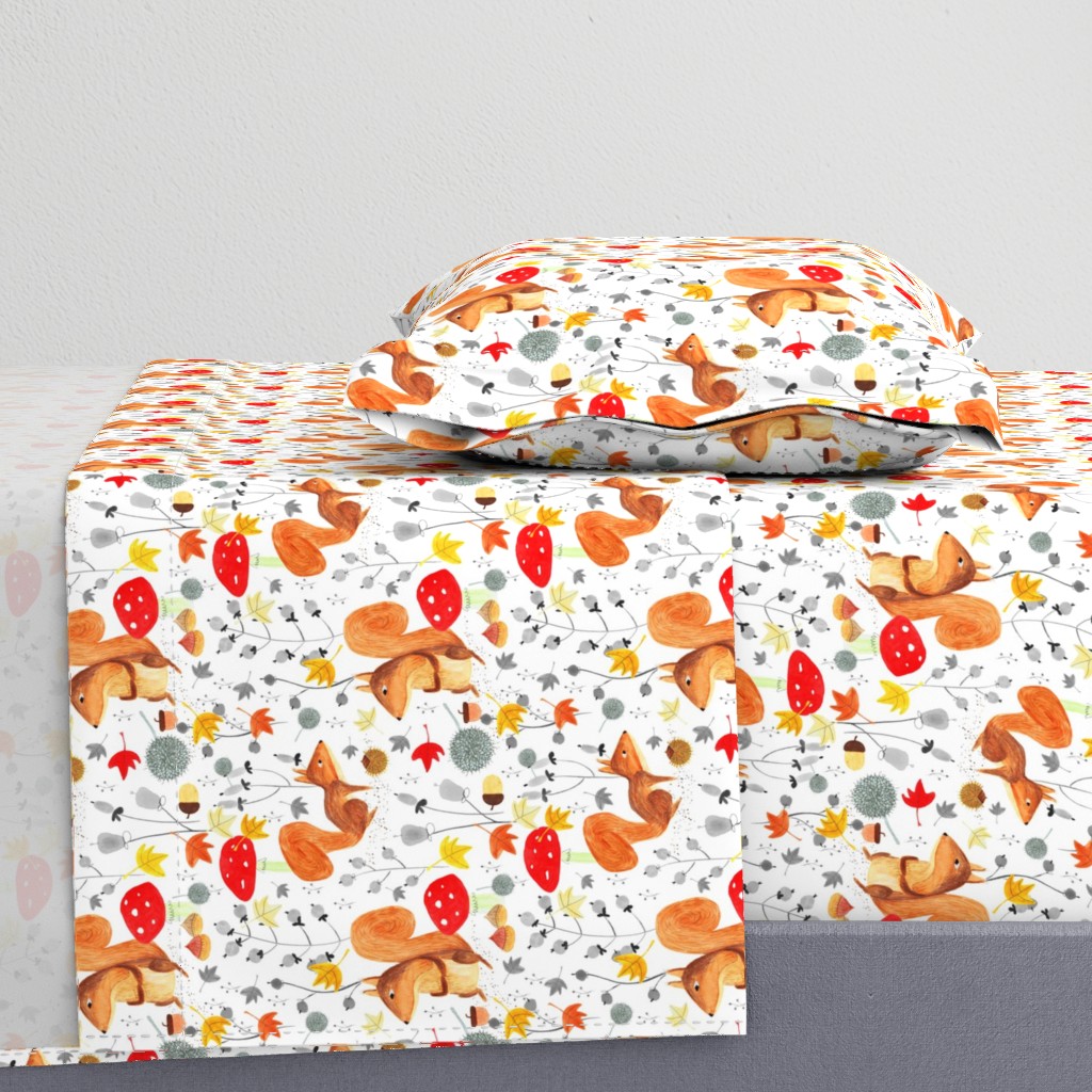 Pattern #64 - Autumn woodland squirrels