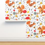 Pattern #64 - Autumn woodland squirrels